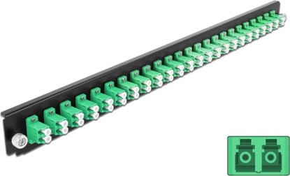 Picture of Delock 19″ Splice Box Front Panel 24 port LC Duplex green