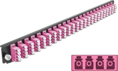 Picture of Delock 19″ Splice Box Front Panel 24 port LC Quad violet