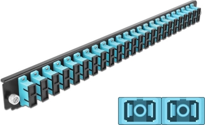 Picture of Delock 19″ Splice Box Front Panel 24 port SC Duplex aqua