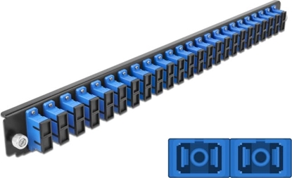 Picture of Delock 19″ Splice Box Front Panel 24 port SC Duplex blue