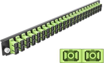 Picture of Delock 19″ Splice Box Front Panel 24 port SC Duplex limegreen