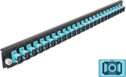 Picture of Delock 19″ Splice Box Front Panel 24 port SC Simplex aqua