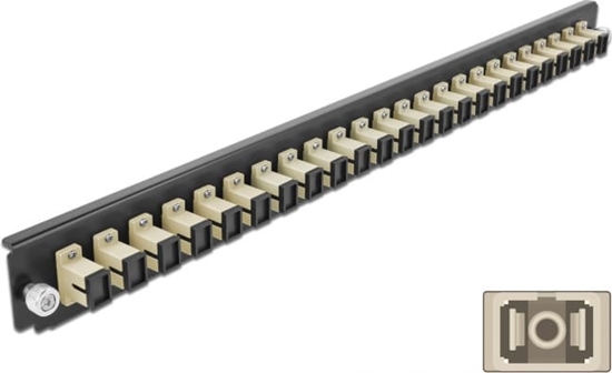 Picture of Delock 19″ Splice Box Front Panel 24 port SC Simplex beige