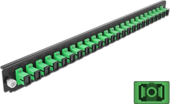Picture of Delock 19″ Splice Box Front Panel 24 port SC Simplex green