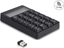 Attēls no Delock 2 in 1 USB Type-A Number Pad with Calculator function 2.4 GHz wireless black