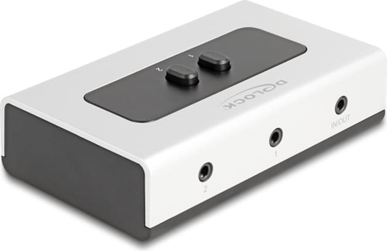 Picture of Delock 2 to 1 Switch Stereo Jack 3.5 mm 4 pin manual bidirectional