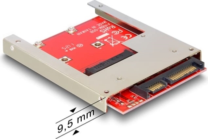 Picture of Delock 2.5″ Converter SATA 22 pin > 1 x mSATA - 9.5 mm
