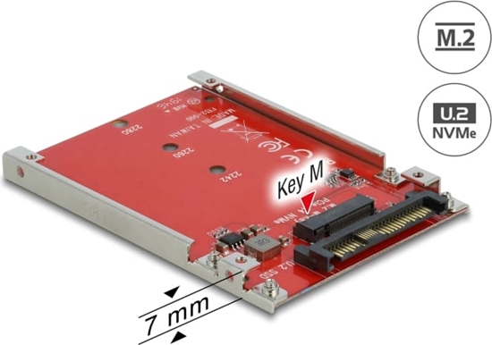 Picture of Delock 2.5″ Converter U.2 SFF-8639 > M.2 NVMe Key M - 7 mm
