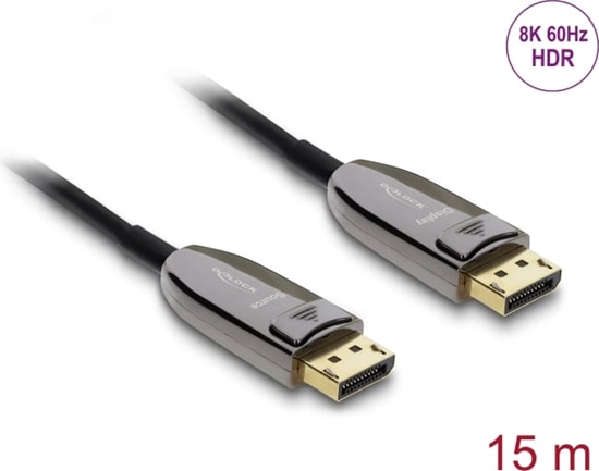 Picture of Delock Active Optical Cable DisplayPort 2.1 8K 60 Hz 40 Gbps 15 m