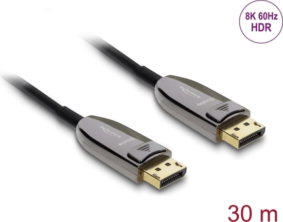 Picture of Delock Active Optical Cable DisplayPort 2.1 8K 60 Hz 40 Gbps 30 m