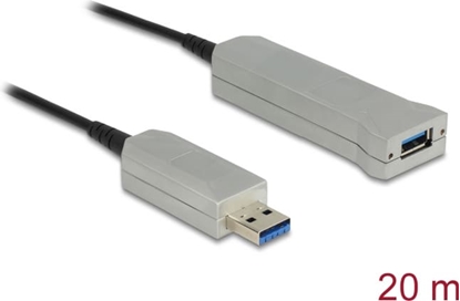 Picture of Delock Active Optical Cable USB 5 Gbps Type-A male to Type-A female 20 m