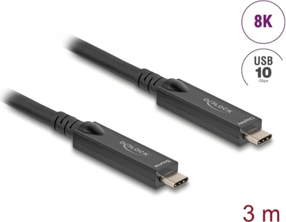 Picture of Delock Active Optical USB-C™ 8K Video + Data + PD Cable 3 m