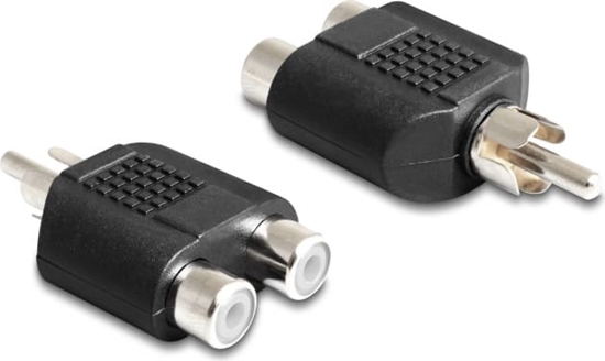 Picture of Delock Adapter 2 x RCA female > 1 x RCA male