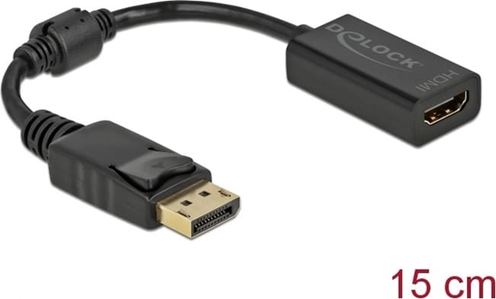 Picture of Delock Adapter DisplayPort 1.1 male to HDMI female Passive black