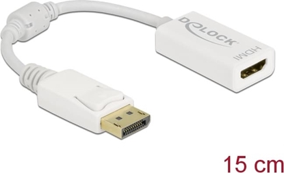 Picture of Delock Adapter DisplayPort 1.1 male to HDMI female Passive white