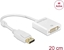 Attēls no Delock Adapter DisplayPort 1.2 male > DVI female 4K Active white