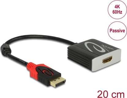 Picture of Delock Adapter DisplayPort 1.2 male > HDMI female 4K 60 Hz Passive black