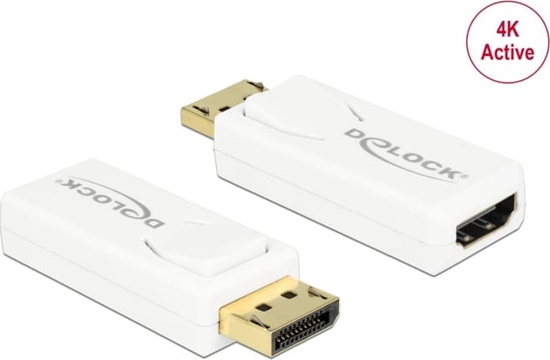 Picture of Delock Adapter DisplayPort 1.2 male > HDMI female 4K Active white