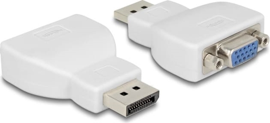 Picture of Delock Adapter DisplayPort 1.2 male > VGA female white