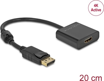 Picture of Delock Adapter DisplayPort 1.2 male to HDMI female 4K Active black