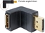 Attēls no Delock Adapter DisplayPort male > DisplayPort female angled down