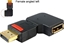 Attēls no Delock Adapter DisplayPort male > DisplayPort female angled left