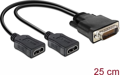 Picture of Delock Adapter DMS-59 male > 2 x HDMI female 20cm