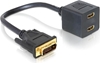 Picture of Delock Adapter DVI 24+1 male to 2 x HDMI female