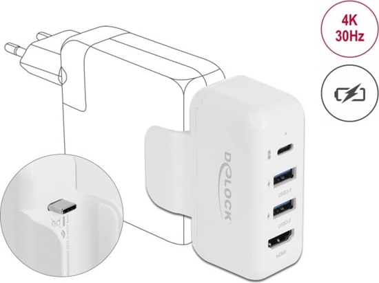 Picture of Delock Adapter for Apple power supply with PD and HDMI 4K