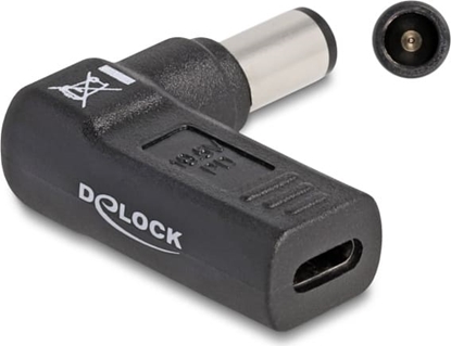 Picture of Delock Adapter for Laptop Charging Cable USB Type-C™ female to Dell 7.4 x 5.0 mm male 90° angled