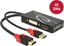 Attēls no Delock Adapter HDMI male > DVI / VGA / DisplayPort female 4K black