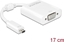 Picture of Delock Adapter HDMI Micro-D male > VGA female with Audio white