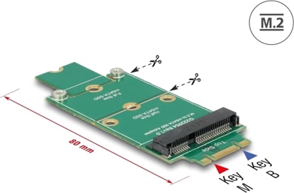 Picture of Delock Adapter M.2 > mSATA