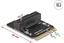 Attēls no Delock Adapter M.2 key A+E male to key M slot angled with holder