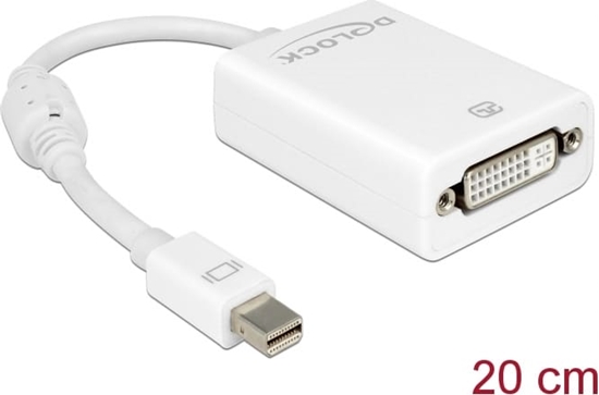 Picture of Delock Adapter mini DisplayPort 1.1 male > DVI female Passive white