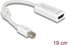 Изображение Delock Adapter mini DisplayPort 1.1 male > HDMI female Passive white
