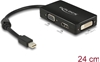 Picture of Delock Adapter mini DisplayPort 1.1 male to VGA / HDMI / DVI female Passive black
