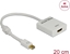 Attēls no Delock Adapter mini DisplayPort 1.2 male > HDMI female 4K Active white