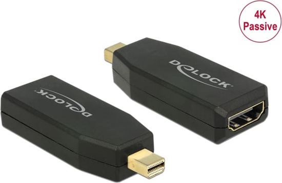 Picture of Delock Adapter mini DisplayPort 1.2 male > HDMI female 4K Passive black