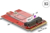 Picture of Delock Adapter Mini PCIe > M.2 Key E slot