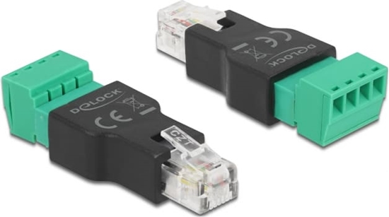 Picture of Delock Adapter RJ11/14 male to Terminal Block 4 pin 2-part