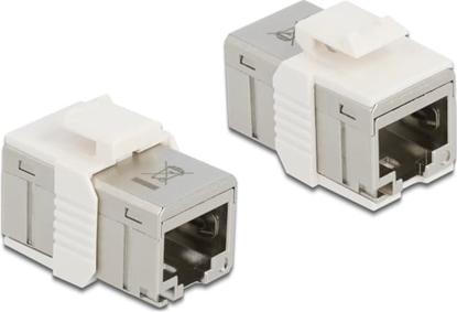 Picture of Delock Adapter RJ45 jack to RJ45 jack compact Cat.6A metal