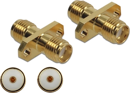 Picture of Delock Adapter SMA jack to SMA jack bulkhead 10 GHz