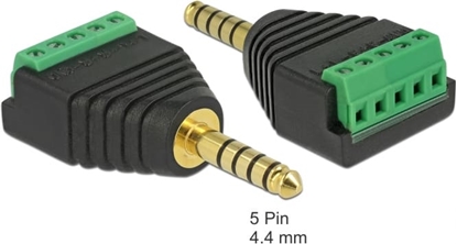 Picture of Delock Adapter Stereo jack male 4.4 mm to Terminal Block 5 pin