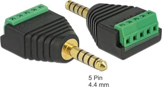 Picture of Delock Adapter Stereo jack male 4.4 mm to Terminal Block 5 pin