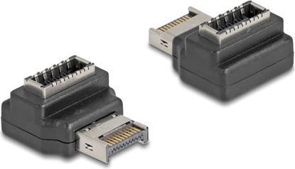 Picture of Delock Adapter USB 10 Gbps Type-E Key A male to female angled