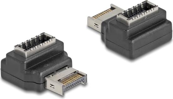 Picture of Delock Adapter USB 10 Gbps Type-E Key A male to female angled