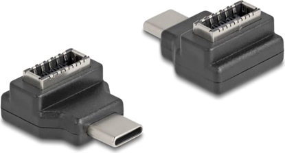 Picture of Delock Adapter USB 10 Gbps USB Type-C™ male to Type-E Key A female angled