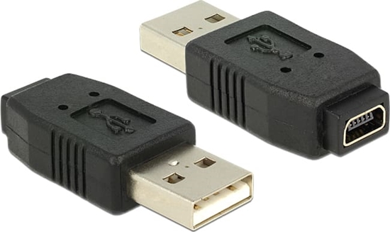 Picture of Delock Adapter USB 2.0 A male > mini USB B 5 pin female