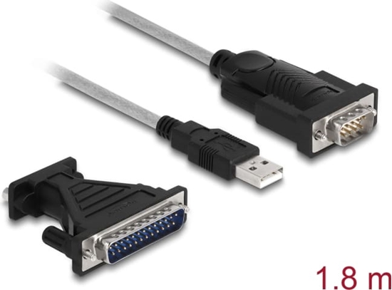 Picture of Adapteris USB2.0 > RS-232 DB9 + DB25, Delock